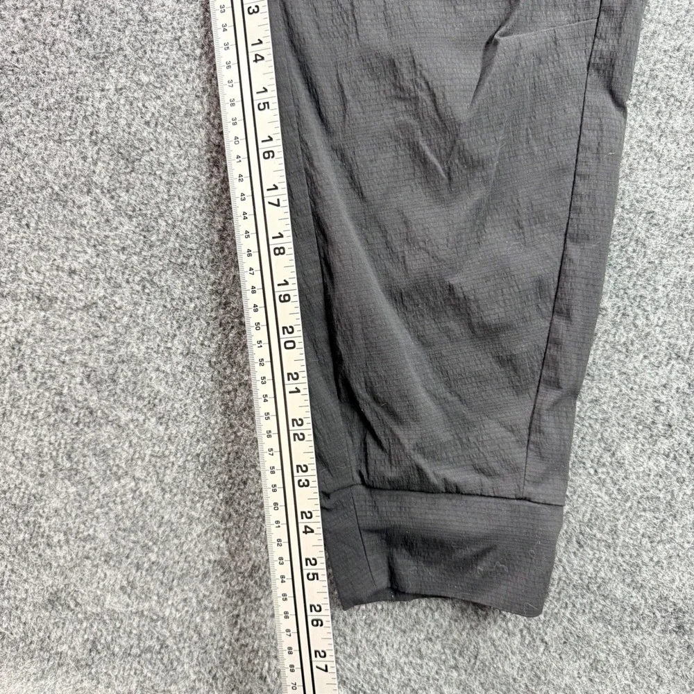 Athleta La Viva Jogger‎ Pants Black Ripstop Hiking Travel Size 8  Cargo Zipper